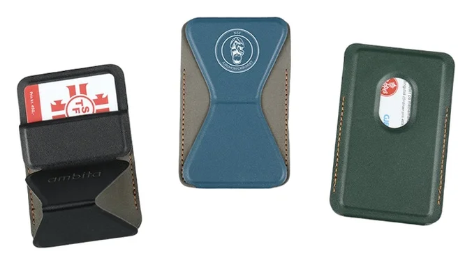Produktbilde for George PU-lær RFID Kortholder med Telefonstativ