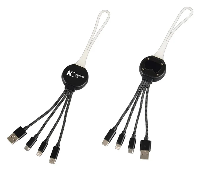 Produktbilde for Echo 3-i-1 Flaskeåpner og Laderkabel med Lys