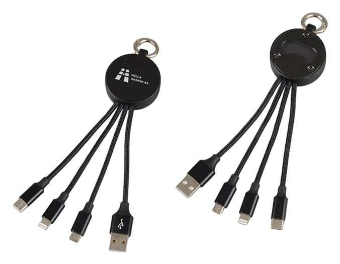 Produktbilde for Haven 3-i-1 Flaskeåpner og Ladekabel med Opplyst Logo