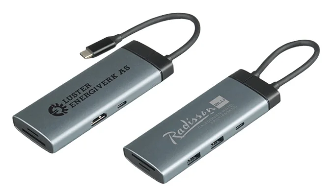 Produktbilde for Cloud Resirkulert Aluminium 7-i-1 USB hub