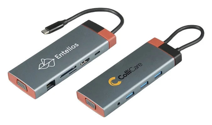 Produktbilde for Cielo Resirkulert Aluminium 10-i-1 USB hub