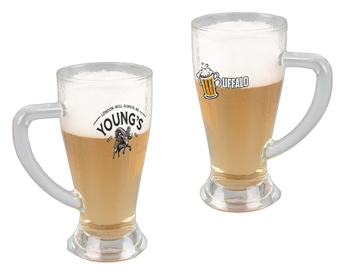 Produktbilde for Baton 380 ml Glass Ølkrus med Håndtak