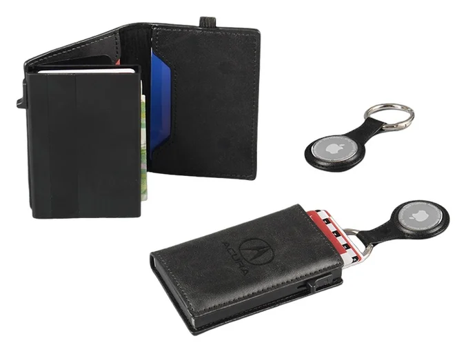 Produktbilde for Hampi Resirkulert PU og Aluminium RFID Kortlommebok med Sporingsbrikke