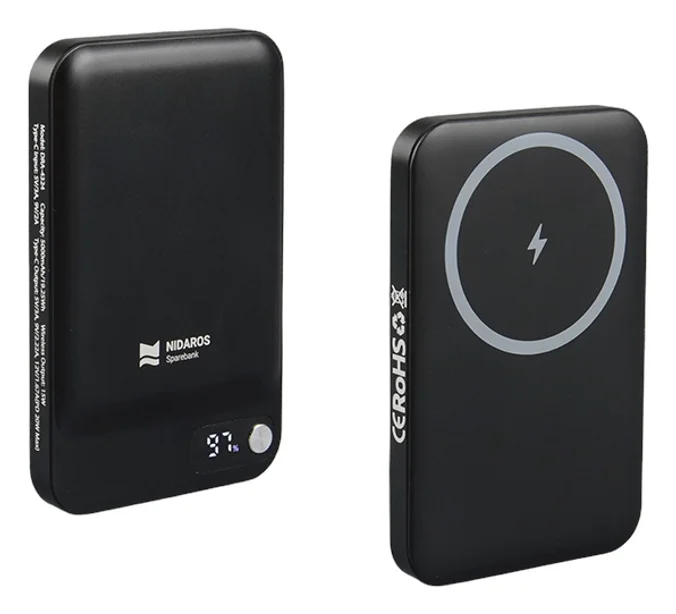 Produktbilde for North Bay 5000 mAh Magnetisk  Trådløs Powerbank