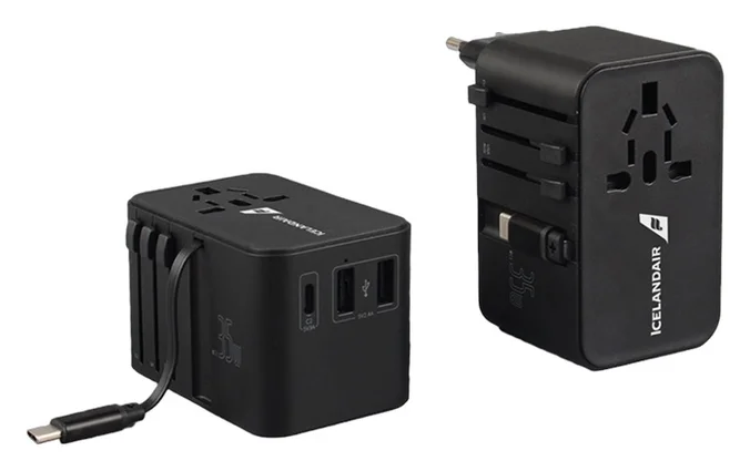 Produktbilde for Sivo 35W PD Reiseadapter med Uttrekkbar Ladekabel