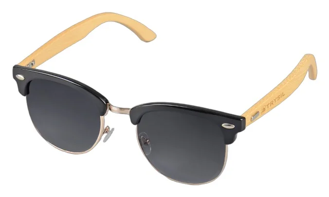 Produktbilde for Aure Bambus Wayfarer Solbriller