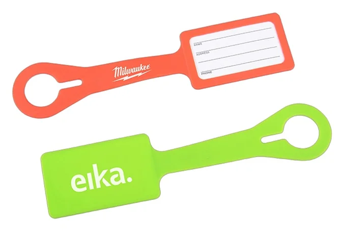 Produktbilde for Guido Rektangulær Silikon Bagasjelapp