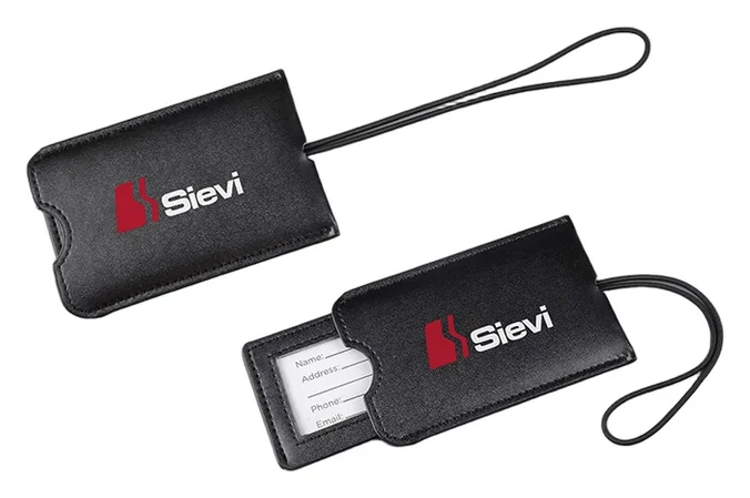 Produktbilde for PU Bagasjelapp m/Elastisk Snor