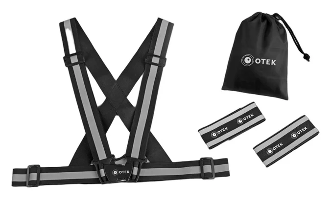 Produktbilde for Trois Refleks Sett med Refleksvest og Armbånd
