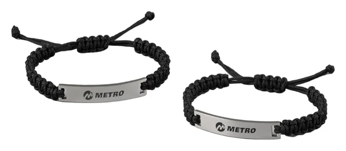Produktbilde for Helder Tau Armbånd med Plate
