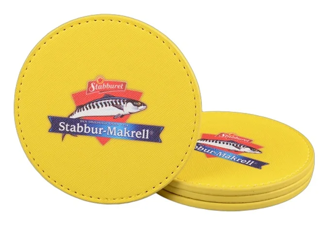 Produktbilde for Alfhild Lær 4-pk Glassbrikke