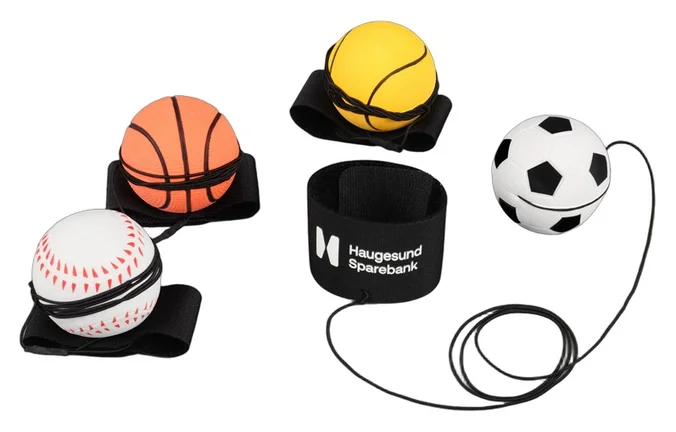 Produktbilde for Ajaccio Gummi Sportsball med Håndleddsretur