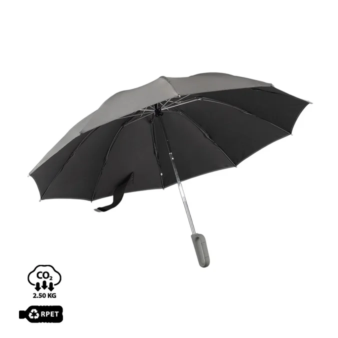 Produktbilde for Kivra RPET 23” Sammenleggbar Paraply med Reflekterende Kant