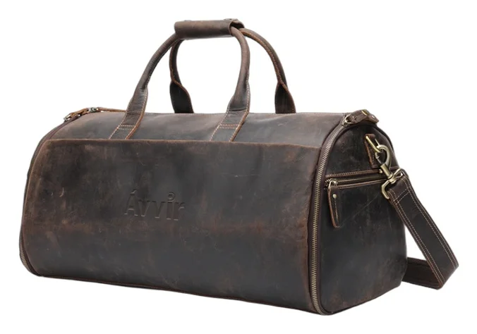 Produktbilde for Cairo Retro Lær 2-i-1 Dresspose og Weekendbag