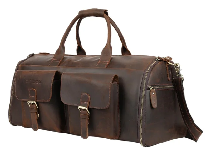 Produktbilde for Luxor Retro Lær 2-i-1 Dresspose og Weekendbag