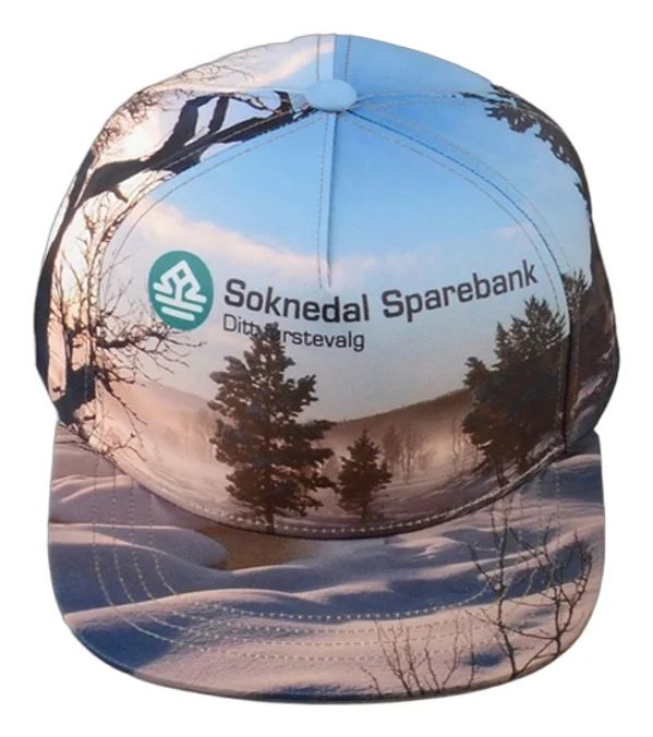 Produktbilde for Heltrykket Klassisk Snapback Caps