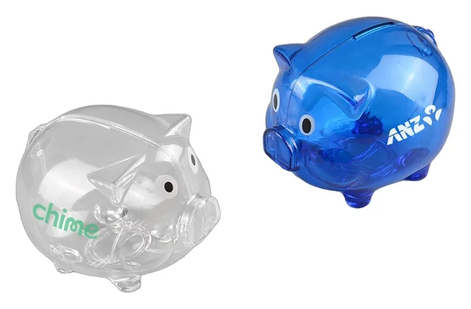 Produktbilde for Bertil Plast Gjennomsiktig Sparegris