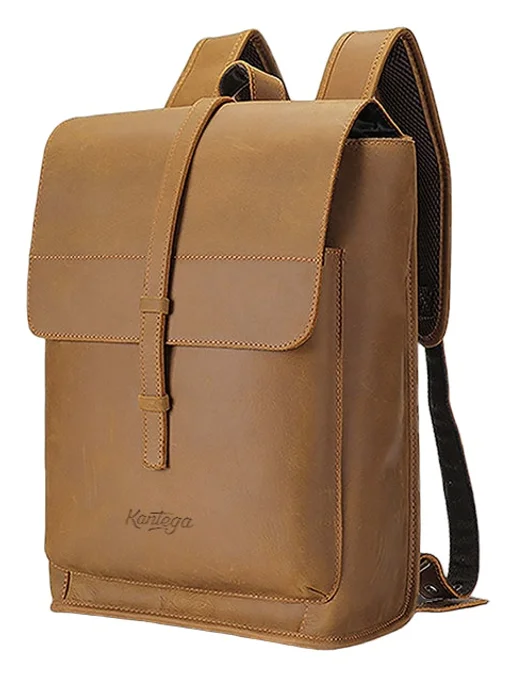 Produktbilde for Bergerac Retro Lær 15L Ryggsekk