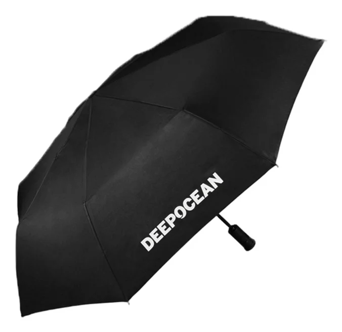 Produktbilde for Fenari Polyester 23” Sammenleggbar Paraply med Lommelykt