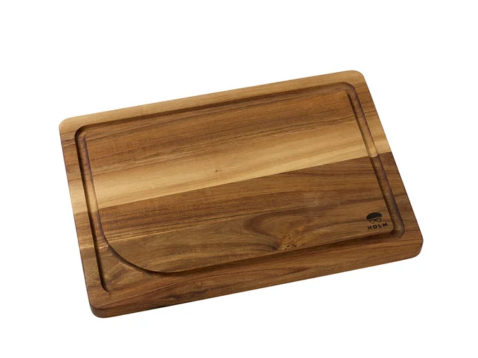 Produktbilde for HOLM 50 x 35 cm Akacietre Skjærebrett med Rennekant