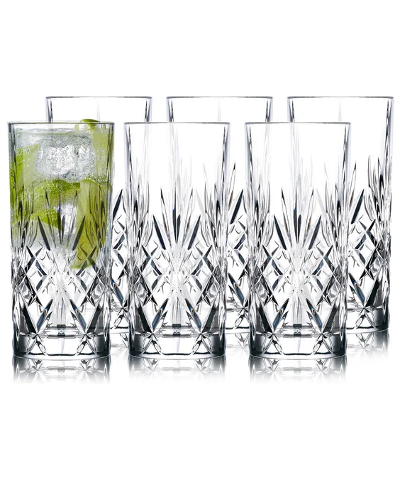 Produktbilde for Lyngby Glas Melodia 36 cl Krystall 6 stk Highballglass