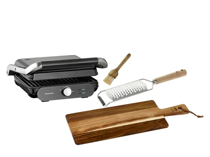 Produktbilde for Nordic Sense Gavesett med Paninigrill og Holm Skjærefjøl
