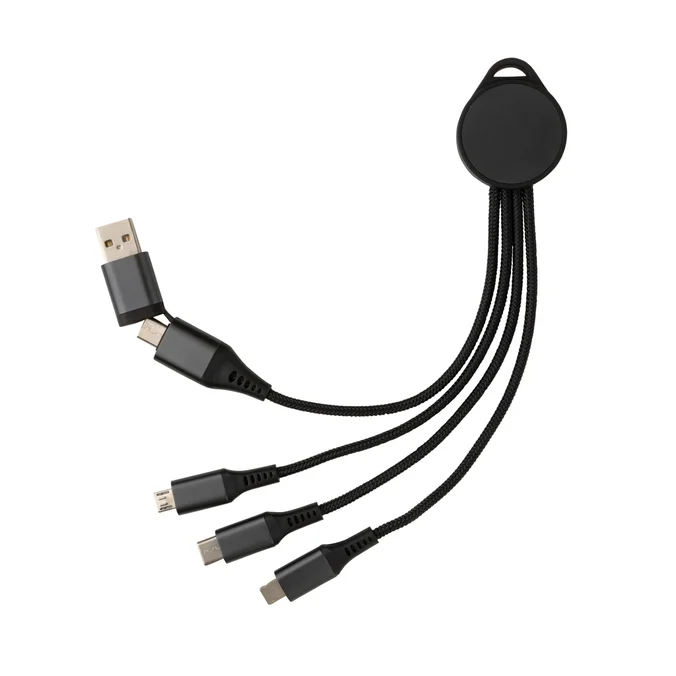 Produktbilde for XD Xclusive Terra RCS Resirkulert Aluminium 6-i-1 Ladekabel