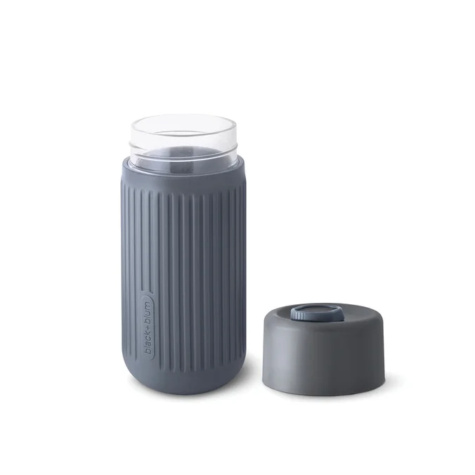Produktbilde for Black + Blum 340ml To Go Glasskopp med Silikonhylse