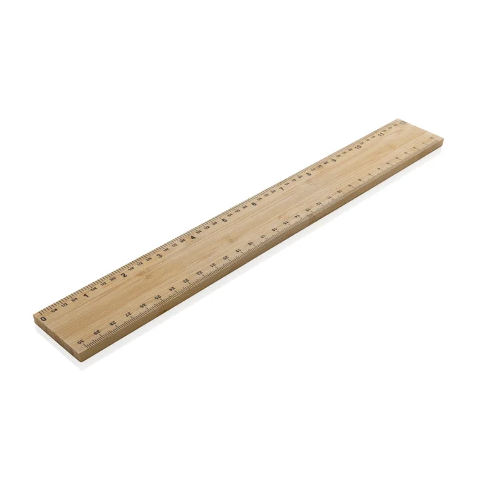 Produktbilde for XD Collection Timberson Bambus Ekstra Tykk Dobbeltsidig 30 cm Linjal