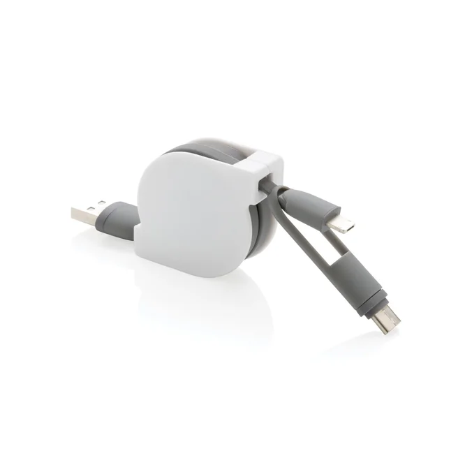 Produktbilde for XD Collection 3-i-1 Uttrekkbar Ladekabel