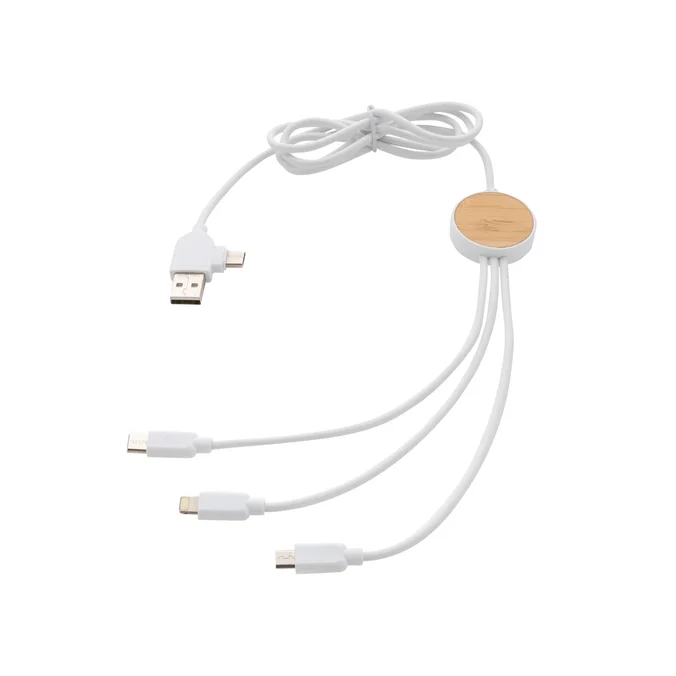 Produktbilde for XD Collection Ontario RCS Resirkulert Plast 6-i-1 Ladekabel