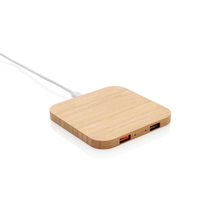 Produktbilde for XD Collection FSC Sertifisert Bambus USB Hub og 5W Ladeplate