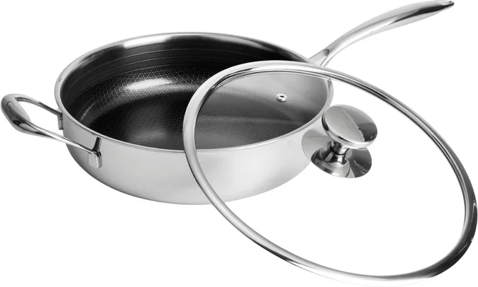 Produktbilde for Gladkokken Hybrid Ø28 Slipp-Lett Sautépanne med Lokk