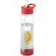 Hovedminiatyrbilde av Transparent/Rød Tutti frutti 740 ml Tritan Sportsflaske med Infuser
