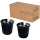 Hovedminiatyrbilde av Solid svart Duo 80 ml RCS Rustfritt Stål Espressokoppsett
