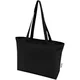 Hovedminiatyrbilde av Solid svart Ningbo 320 g/m2 Bomull 15L Shoppingbag med Glidelås