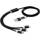 Hovedminiatyrbilde av Solid svart Versatile 5-i-1 Ladekabel