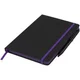 Hovedminiatyrbilde av Solid svart/Lilla Noir Edge Medium Notatbok