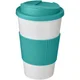 Hovedminiatyrbilde av Hvit/Akvamarin Americano® 350 ml Sølesikker med Silikongrep  Termokopp
