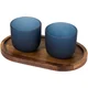 Hovedminiatyrbilde av Hale blue Seasons Male Sett med Serveringsbrett og Glasskopper