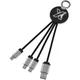 Hovedminiatyrbilde av Solid svart/Hvit SCX.design C16 RPET Ring Lysende Logo Ladekabel