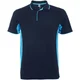 Hovedminiatyrbilde av Marineblå/Himmelblå Roly Montmelo Unisex Teknisk  Poloskjorte