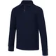Hovedminiatyrbilde av Marineblå Elevate Zeus Bomull Half-Zip Langermet  Poloskjorte