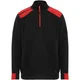 Hovedminiatyrbilde av Solid svart/Rød Roly WRK Maverick  Half-Zip Genser