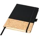 Hovedminiatyrbilde av Solid svart JournalBooks Evora A5 Kork Notatbok