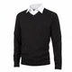 Hovedminiatyrbilde av Sort Tracker Pima Cotton V-Neck Strikkegenser