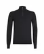 Hovedminiatyrbilde av Sort Tracker Merinoull Half-Zip Strikkegenser