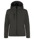 Hovedminiatyrbilde av Dark Grey Clique Vattert Hoody Softshelljakke Dame
