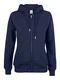Hovedminiatyrbilde av Dark Navy Clique Premium Økologisk Bomull Hettejakke Dame