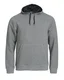 Hovedminiatyrbilde av Grey Melange Clique Classic Hettegenser